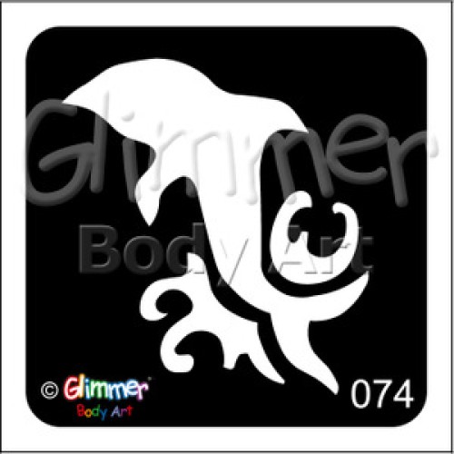 Glitter tattoo 074 Dolphin Wave Pack Of 5 (074 Dolphin Wave Pack Of 5)